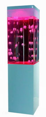 Design Aquarium Wassersäule Wasser Säule Dekoration Quallen Wasserwand