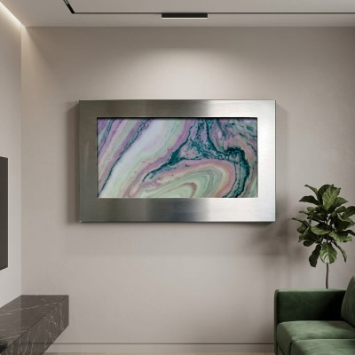 LED Wasserwand Designer Wasser Säulen Wasserfall Bild Rahmen 90x60