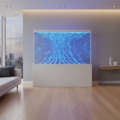 Wassersäulen Trennwand Designer Edelstahl Säulen Wände Led Wand
