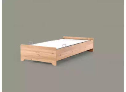 Designerbetten Babybett braun modernes Jugendbett Holzmöbel 100x200cm