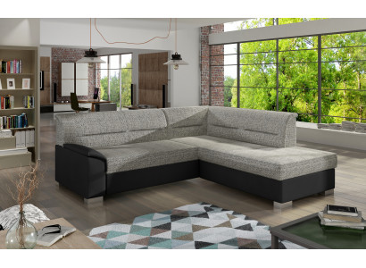 Design Ecksofa Schlafsofa Bettfunktion Couch Leder Textil Polster Sofas Neu 8349