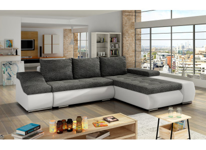 Design Ecksofa Schlafsofa Bettfunktion Couch Leder Textil Polster Sofas Neu 8850