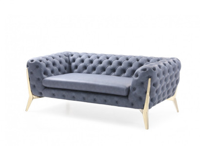 Zwei Sitzer 2 Sitz Chesterfield Couch Polster Sitz Sofa Couchen Design Italien