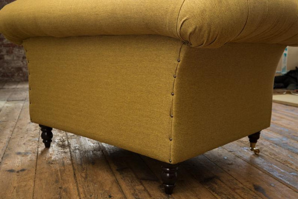 Chesterfield Design Sofa Sessel Couch Polster Luxus Textil Couchen 1 Sitzer #100