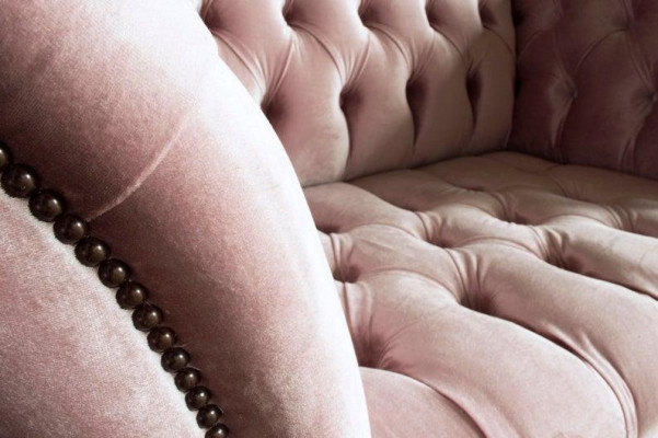 Chesterfield Design Sofa Sessel Couch Polster Luxus Textil Couchen 1 Sitzer #133