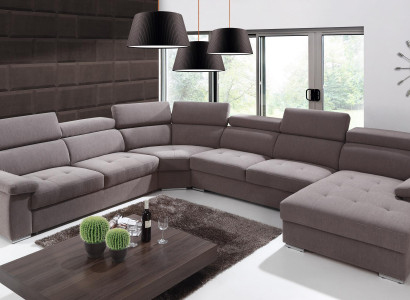 XXL Big Wohnlandschaft Wohnzimmer Textil Sofa Polster Couchen Sofas Couch Neu
