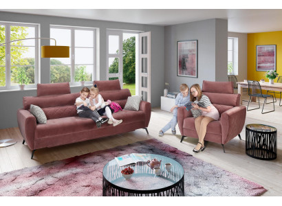 Leder Design Couch Polster Sitz Garnitur Garnituren 3+2+2 Leder Sofas Neu