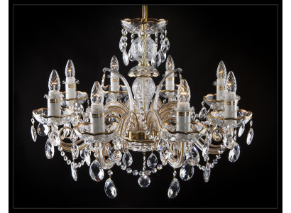 Klassischer Kronleuchter Leuchte Lampe Decken Beleuchtung Kristall Neu Bohemia