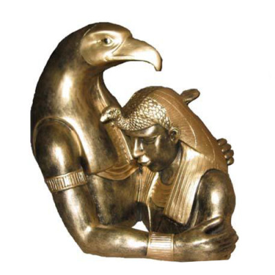 Ägypten Skulptur Ramses II Büste mit  Adler  Ägyptische Figuren Statuen 35 cm