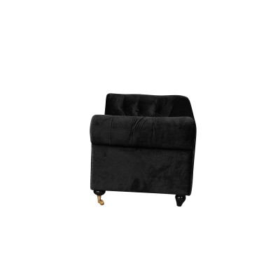 Chesterfield 2 Sitzers Klassische Luxus Barock Rokoko Sofa Textil Leder Couch