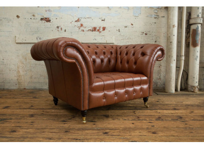 Chesterfield Sessel Fernseh Couch 1 Sitzer Sofa Stoff Polster Neu Textil Couchen