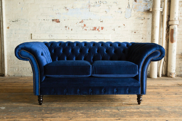 Chesterfield Sofa 2 Sitzer Polster Designer Couchen Sofas Garnitur Zweisitzer