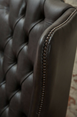 Chesterfield Ohrensessel Einsitzer Sofa Couch Relax Polster Samt Leder Stoff
