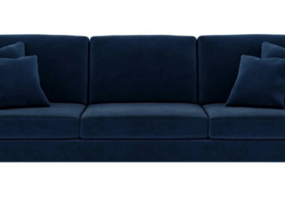 Blau Viersitzer Stoff Wohnzimmer Design Couchen Polster Sofa Sofas Samt Couchen