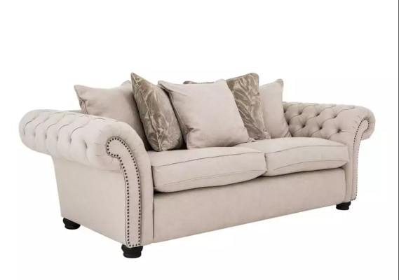 Landhaus Stil Möbel - Chesterfield Sofa Sitz Gemütliche Couch Stoff jvmoebel ®