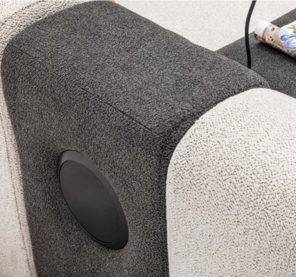 Eckgarnitur Wohnlandschaft Große Sofas L form Polstersofa Couch Stoff