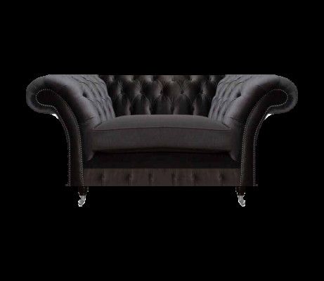 Chesterfield Schwarzer Polstersessel Luxus Sitzmöbel Moderner 1-Sitzer