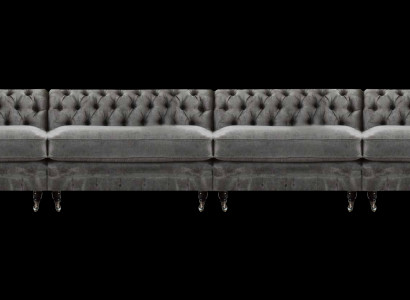 Chesterfield Designer Sofa Wohnzimmer Couchen Luxus Polster 4-Sitzer