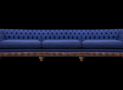 Chesterfield Luxuriöses Dreisitzer Sofa Moderne Couch Stoffsofas Möbel