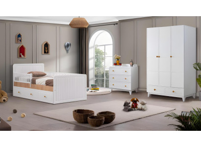Kinderzimmer Set Luxus Kommoden Weiß Schrank Holz Design Modern Möbel