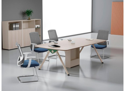 Beiger Arbeitszimmer Tisch Luxuriöse Konferenztische Holz Büro Möbel