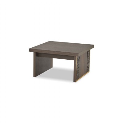 Arbeitszimmer-Set 2tlg 3-Sitzer mit Couchtisch Braun Einfarbig Wohnzimmer