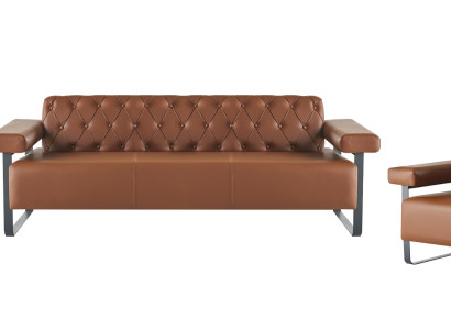 Chesterfield Couch Knöpfe Sofas 4tlg 3-Sitzer 2-Sitzer Sessel Modern