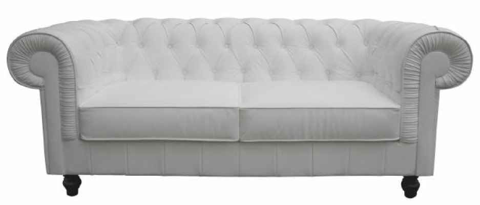 Chesterfield Textil Sofa Leder Stoff Couch 3 Sitzer Sofagarnitur Ledersofa NEU