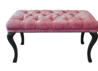 Chesterfield Hocker Beistellhocker Ottomane Couch Leder Stoff TORBAY II Neu