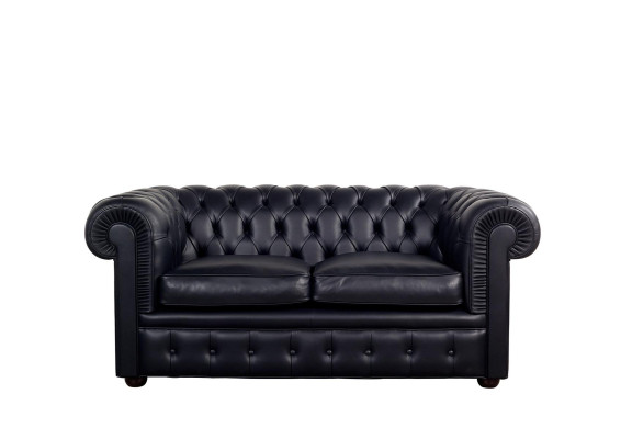 Chesterfield Sofa Couch Polster Sofas Klassischer 2 Sitzer Sitz Leder Schaffhau