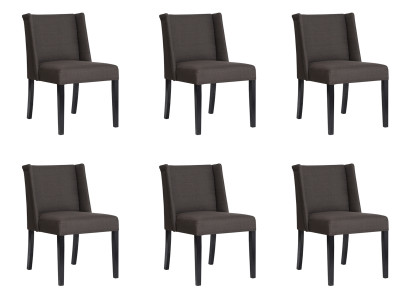 6x Stühle Stuhl Polster Design Lounge Club Sitz Lehn Garnitur Sessel Neu