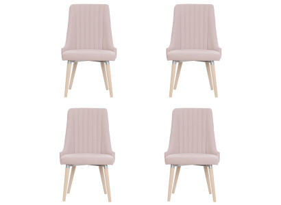 4x Stühle Stuhl Polster Modernes Set Design Lehn Garnitur Sessel Komplett Neu