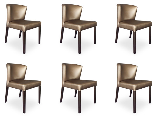 6x Stühle Stuhl Polster Design Lehn Garnitur Sessel Komplett Modernes Set