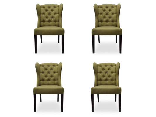 4x Design Polster Sitz Stühle Stuhl Seht Garnitur Sessel Lounge Club Set