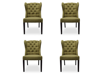 4x Design Polster Sitz Stühle Stuhl Seht Garnitur Sessel Lounge Club Set