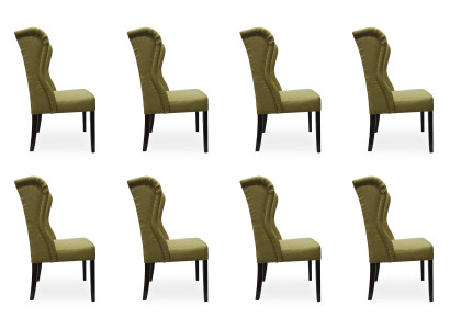 8x Design Polster Sitz Stühle Stuhl Seht Garnitur Sessel Lounge Club Set