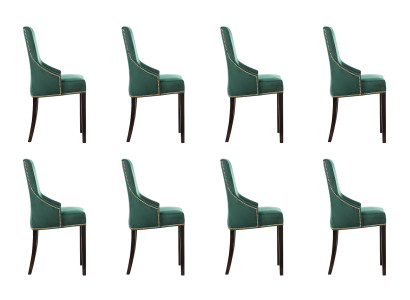8x Design Polster Sitz Stühle Stuhl Seht Garnitur Sessel Lounge Club Set