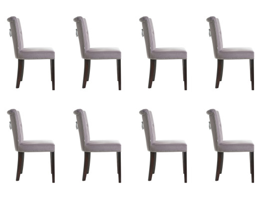 8x Polster Sitz Stühle Stuhl Seht Garnitur Sessel Lounge Club Set