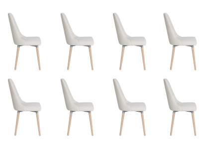 8x Design Polster Sitz Stühle Stuhl Seht Garnitur Sessel Lounge Club Set