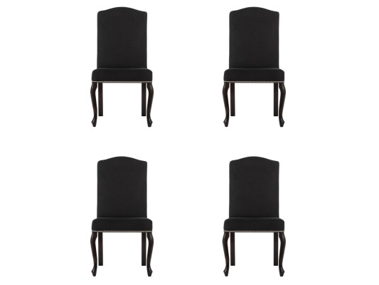 4x Design Polster Stuhl Garnitur Stühle Textil Sitz Komplett Set