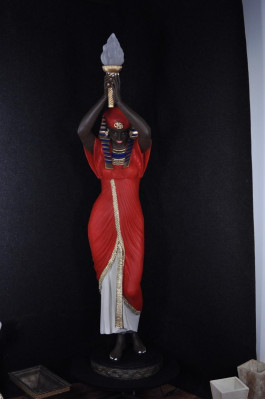 Stehleuchte Skulptur Figur Lampen Leuchte Ägypten Statue Figuren Skulpturen Deko