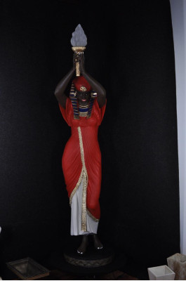 Stehleuchte Skulptur Figur Lampen Leuchte Ägypten Statue Figuren Skulpturen Deko