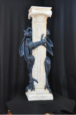 Design Spalten Säule Gragol Gothik Säulen Skulptur Skulpturen Blumen Ständer