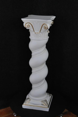 Säule Medusa Mäander Style Dekosäule Säulen Statue Ständer Barock 100cm Neu 1017