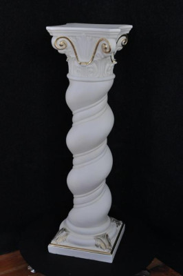 Säule Medusa Mäander Style Dekosäule Säulen Statue Ständer Barock 100cm Neu 1017