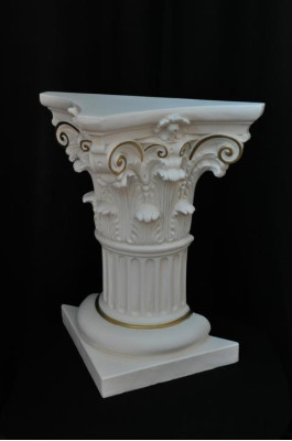 Medusa Säule Römische Säulen Marmor Skulptur Figur Deko Dekoration Ständer 1020