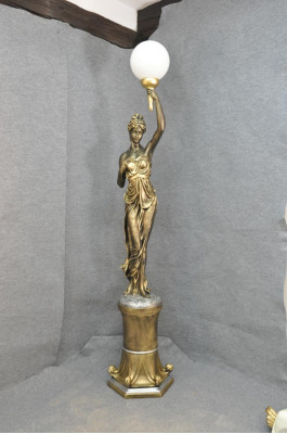 XXL Design Steh Leuchte Stand Leuchten Lampe Skulptur Figur Figuren Statue 227cm