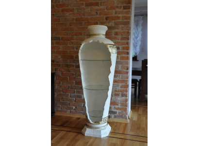 xxl Medusa Antik Stil Vitrine Bar Boden Vase Schrank Vintrinen Säule 153cm Neu