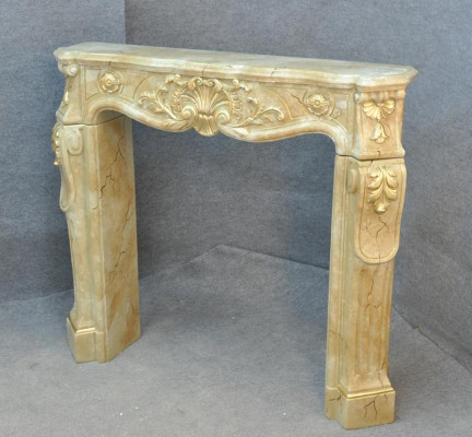 Kamin Verkleidung Umrandung Marmor Stil Dekoration Barock Klassische Kamine Ofen