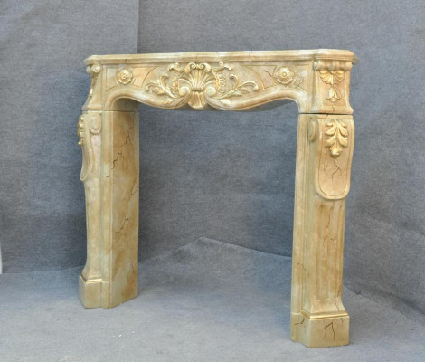 Kamin Verkleidung Umrandung Marmor Stil Dekoration Barock Klassische Kamine Ofen
